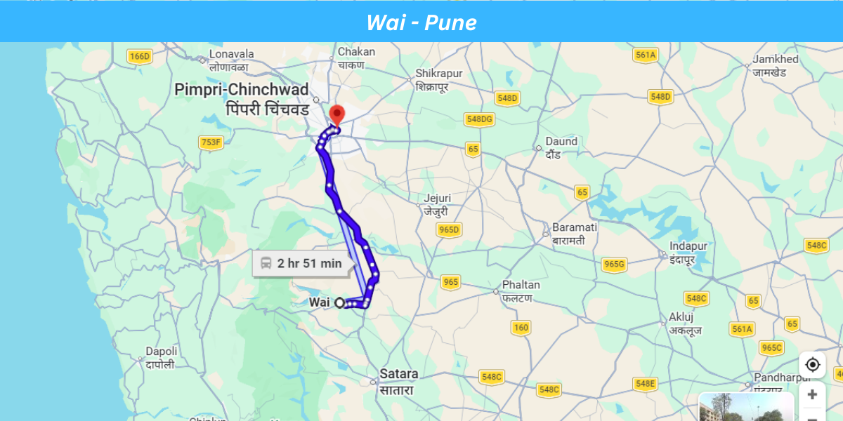Wai to Pune Route